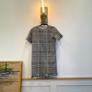 RD Style Black and White Houndstooth Mini Dress